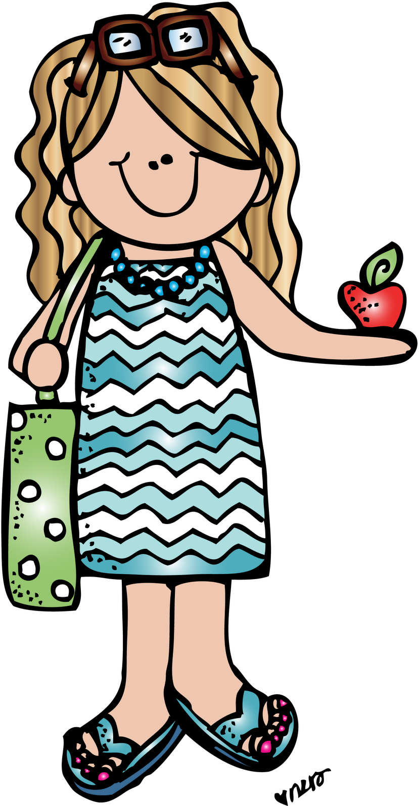 Let's Go For It 3 Freebies What All 3 For You Stop - Melonheadz Teacher Clipart (841x1600)