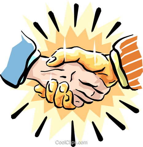 Pretty Two Hands Shaking Clipart La Poignée De Main - Different Greetings From Around The World (466x480)