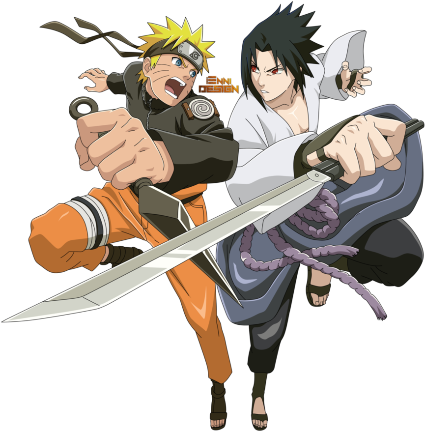 Naruto Shippuden Png Clipart - Naruto Shippuden Naruto And Sasuke (894x894)