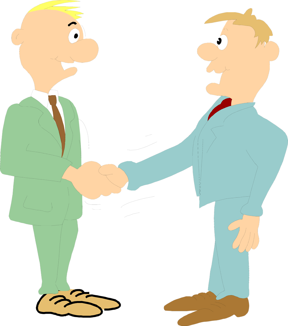 People Shaking Hands Clipart - Men Shaking Hands Clip Art (958x1084)