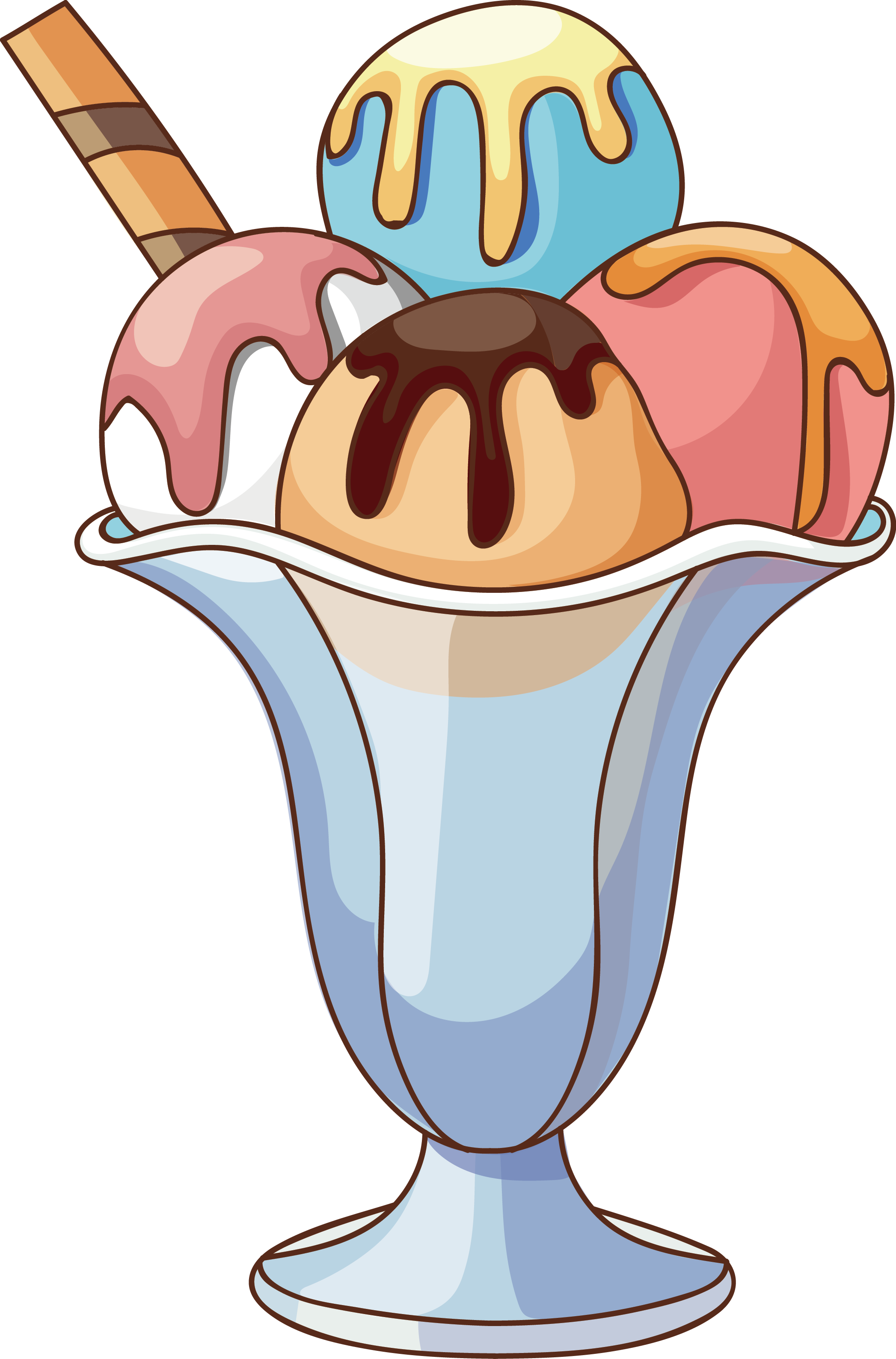 Ice Cream Coloring Book Drawing - Ice Cream Colour Drawing (2094x3175)