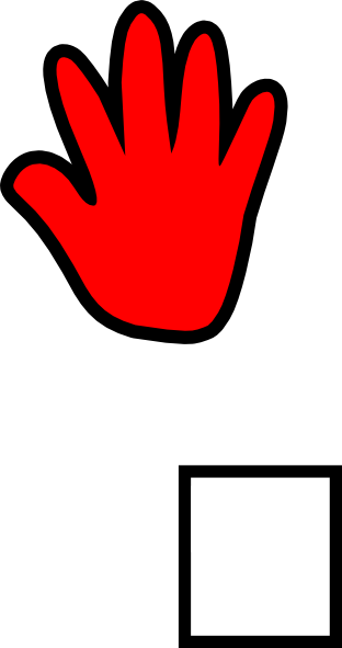 Light Hand Print Clip Art - Light Hand Print Clip Art (312x591)