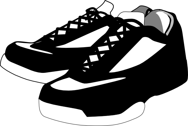 Running Shoes Clipart - Shoes Clip Art (600x403)