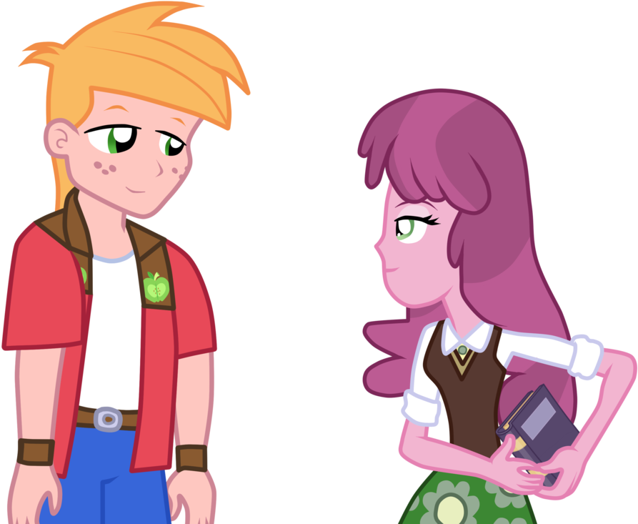 Luuandherdraws, Big Macintosh, Cheerilee, Cheerimac, - Equestria Girl Big Macintosh (1024x751)