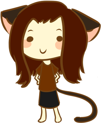 Simple Chibi Kitty By Ren-rennightmare - Cartoon (341x402)