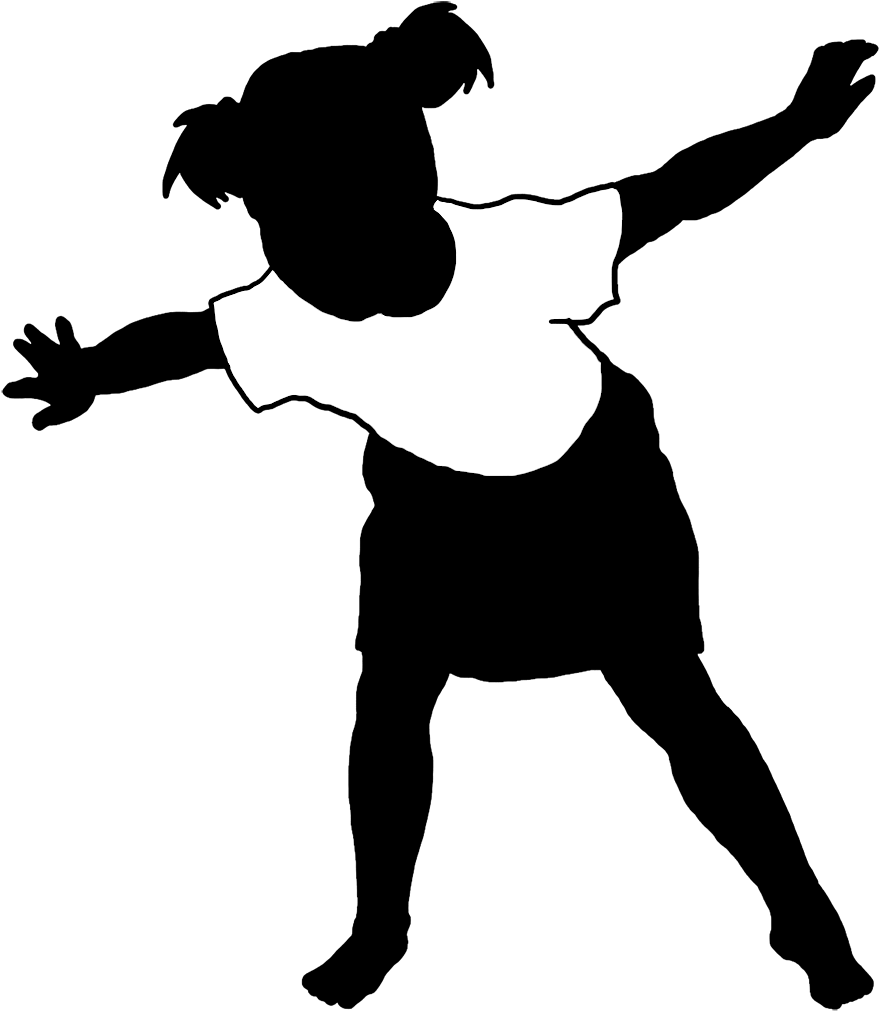 Beautiful Silhouettes Of Children - Silhouette Children Dancing (919x1102)