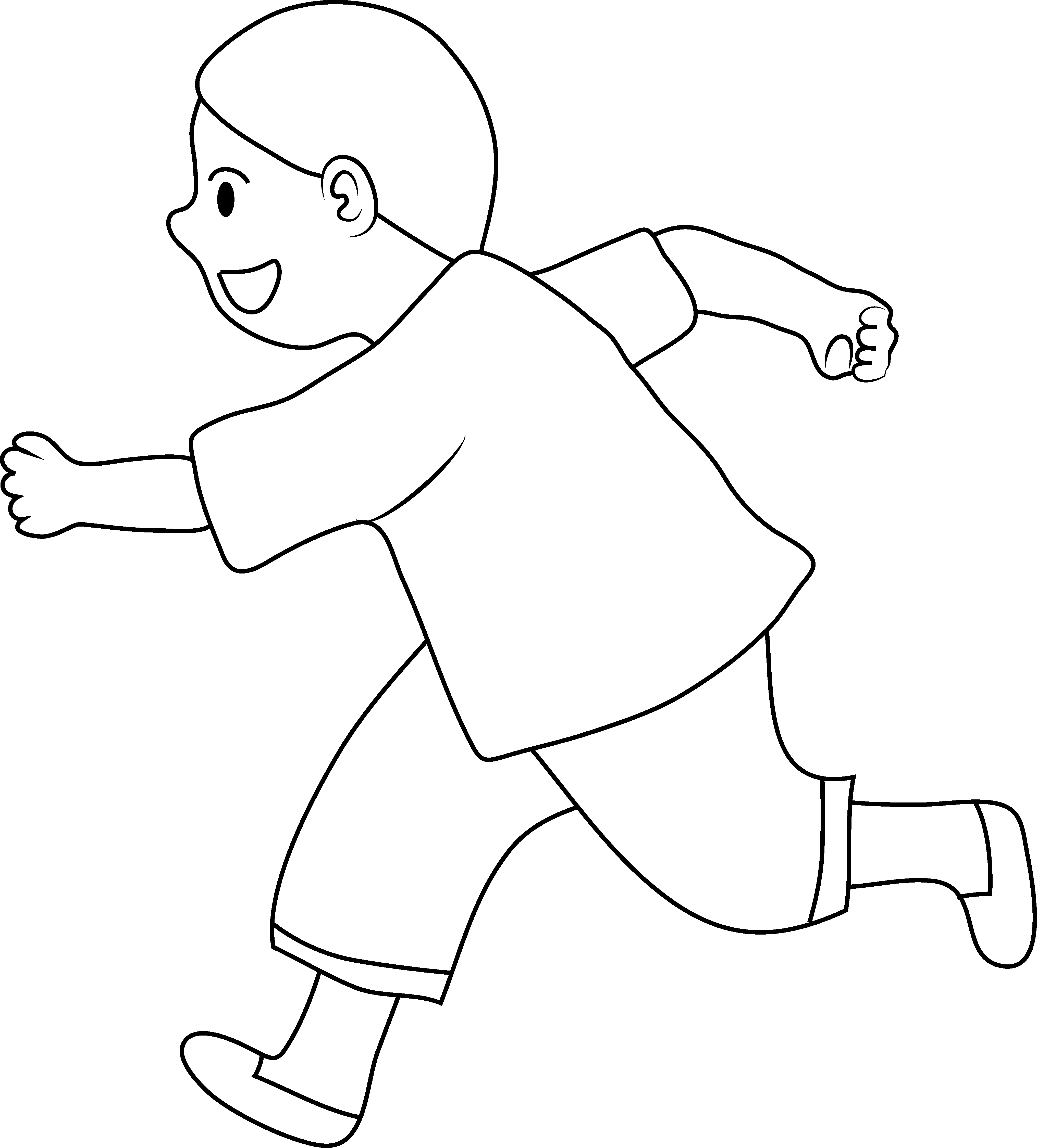 Running - Run Png Black And White (4064x4502)