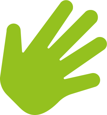 Green Hand - Helping Hands Green (346x370)