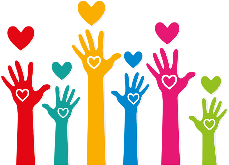 Helping Hands - Manos Levantadas Vector (784x559)