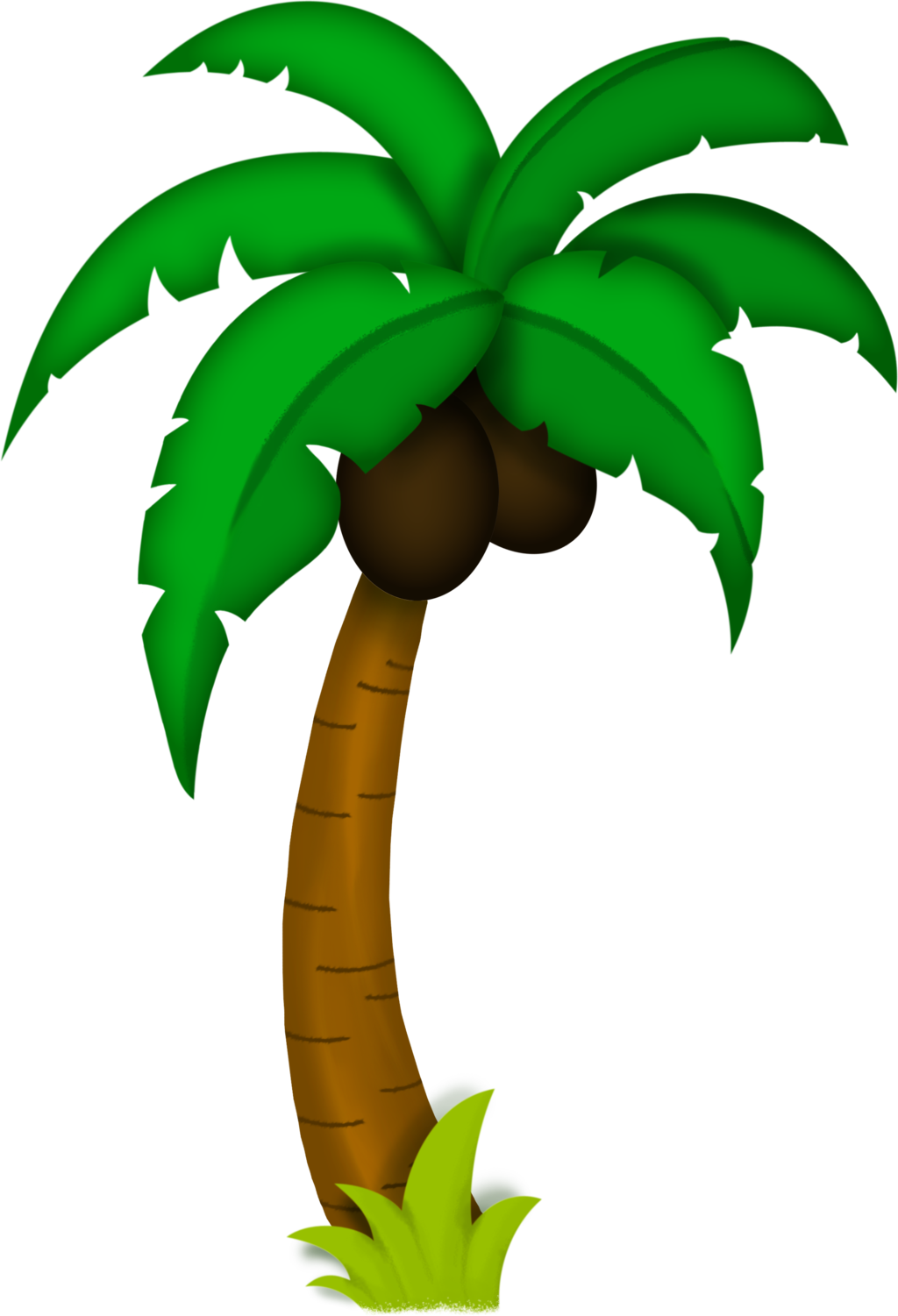Palm Tree For Game By Hrtddy On Deviantart - Palm Tree Drawing Png (1024x1501)