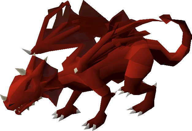 Brutal Red Dragon - Runescape Old School Dragon (626x426)
