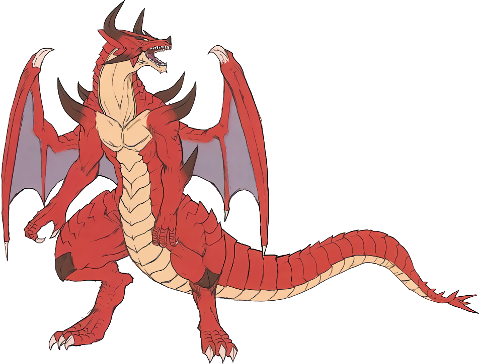 Ferd Red Dragon Concept - Fire Emblem Dragon Laguz (952x725)
