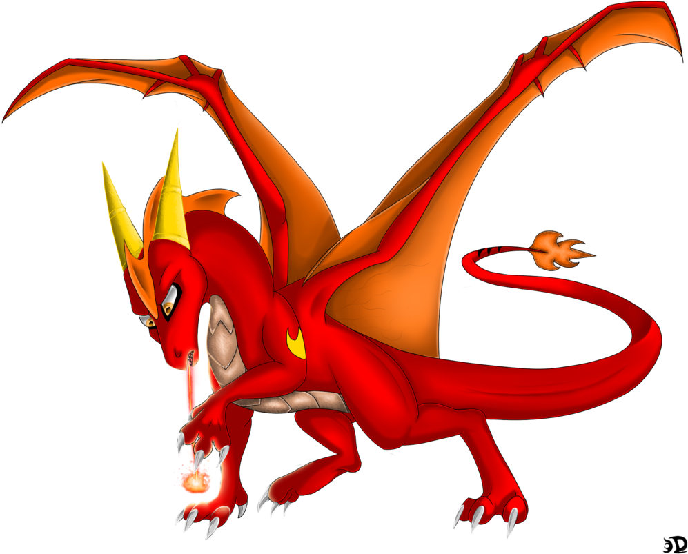 Red Dragon Blaze By Deathtail The Dracon - December 15 (1024x1024)