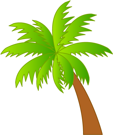 Resort Clipart Palm Tree Beach - Hawaii Clip Art (500x500)