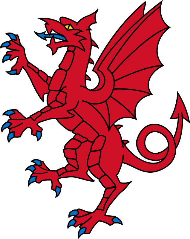 Dragon Clipart Red Dragon - Somerset Flag Dragon (636x800)