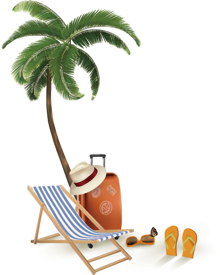 Tropical Islands Resort Beach Seaside Resort Illustration - Vacation 3: Ndas Blank Journal, Trade Paperback 6" (568x568)