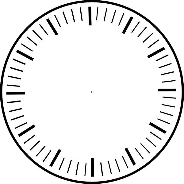 Clock Face - Telling The Time Clock Face (600x600)