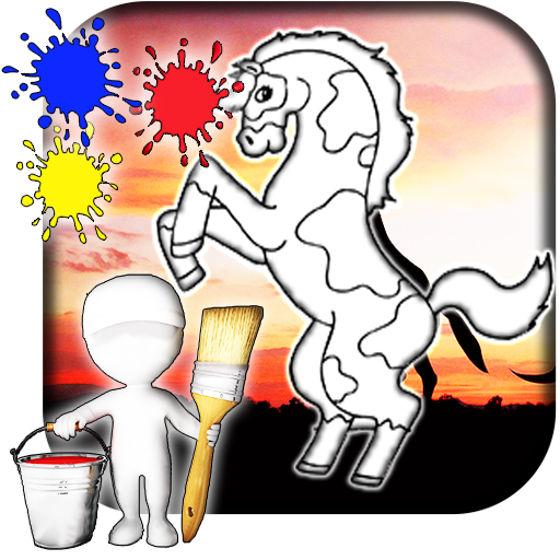 Horse Coloring Book - Horse Coloring Book (512x512)