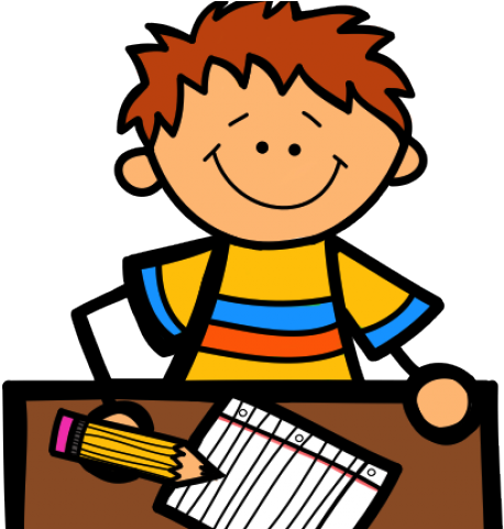 Student Writing Clipart - Kid Writing Clipart (640x480)