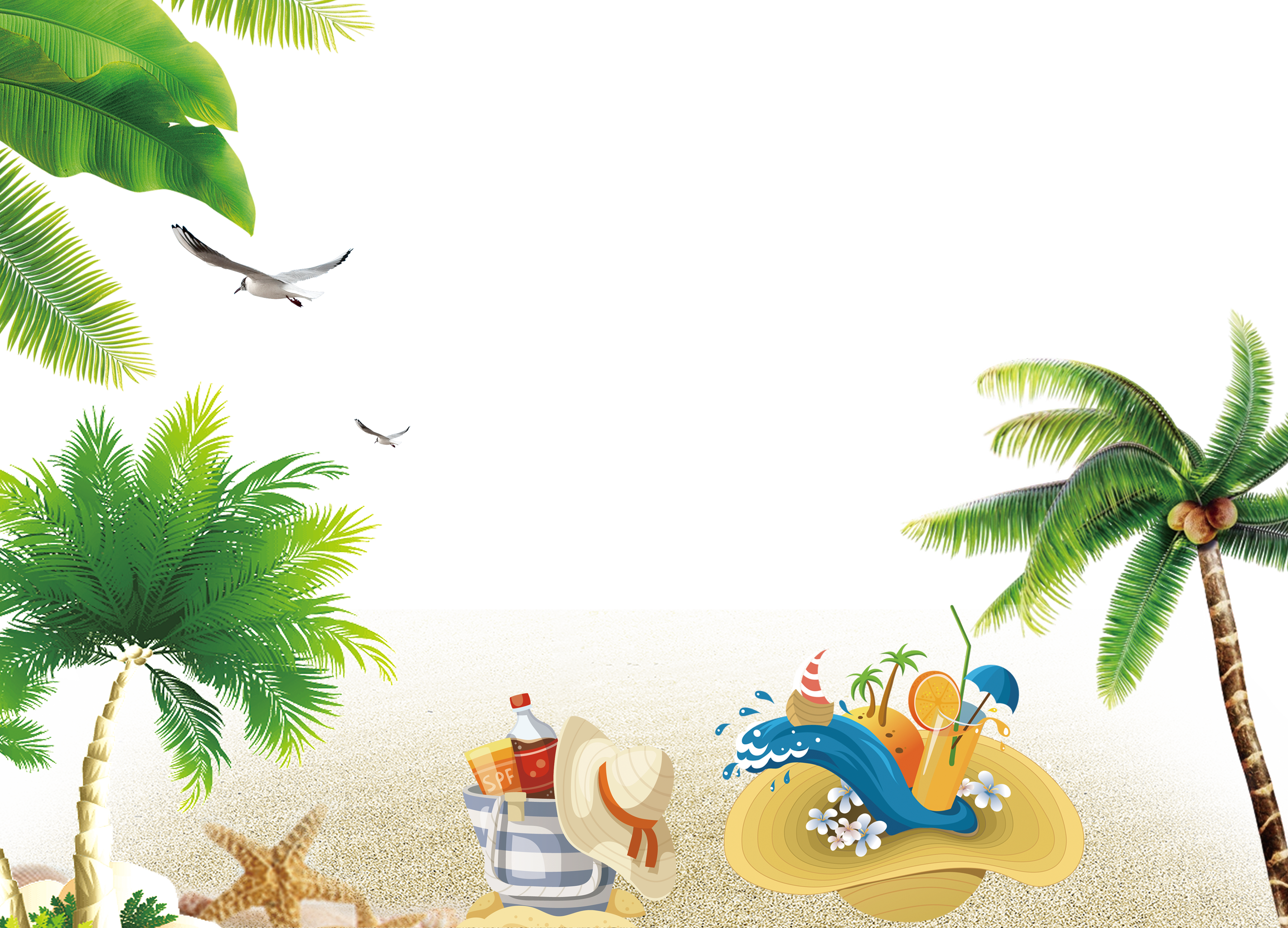 Beach Resort Wallpaper - Summer Wallpaper Png (4295x3095)