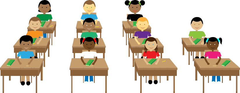Culture Clipart Diverse Classroom - Class Cartoon Transparent (825x321)