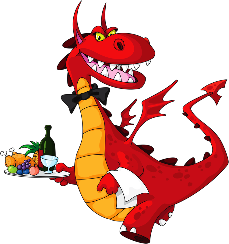 Soloveika Альбом «клипарт / Волшебники И Волшебные - Dragon Eating A Taco (752x800)