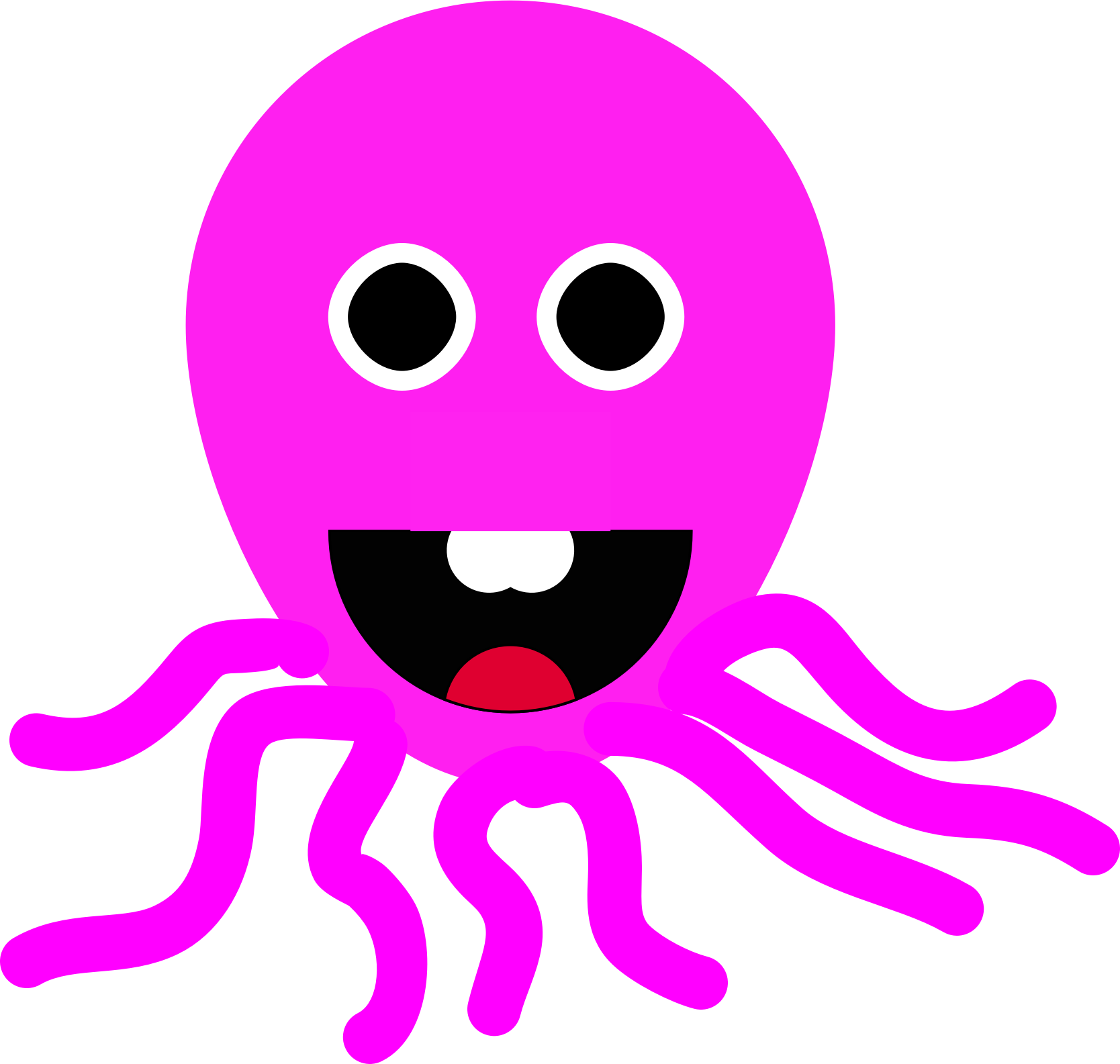 Octopus Clipart - Octopus Clip Art Png (1668x1585)