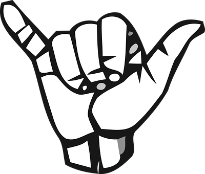 Alphabet Deaf Deaf Alphabet Hand Letter Mu - Hand Sign Witch (400x340)