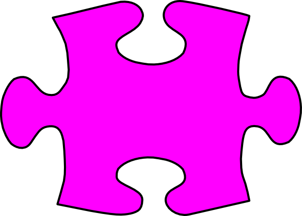 Lil Jigsaw Puzzle Piece Large Clip Art At Clker Com - Jigsaw Puzzle Piece Clipart (600x430)