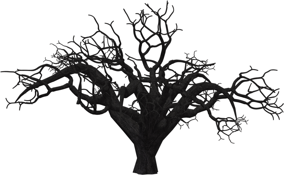 Dead Trees Black And White Silhouette Download - Lg Leon Wallet Case - Tree Skull (1024x645)