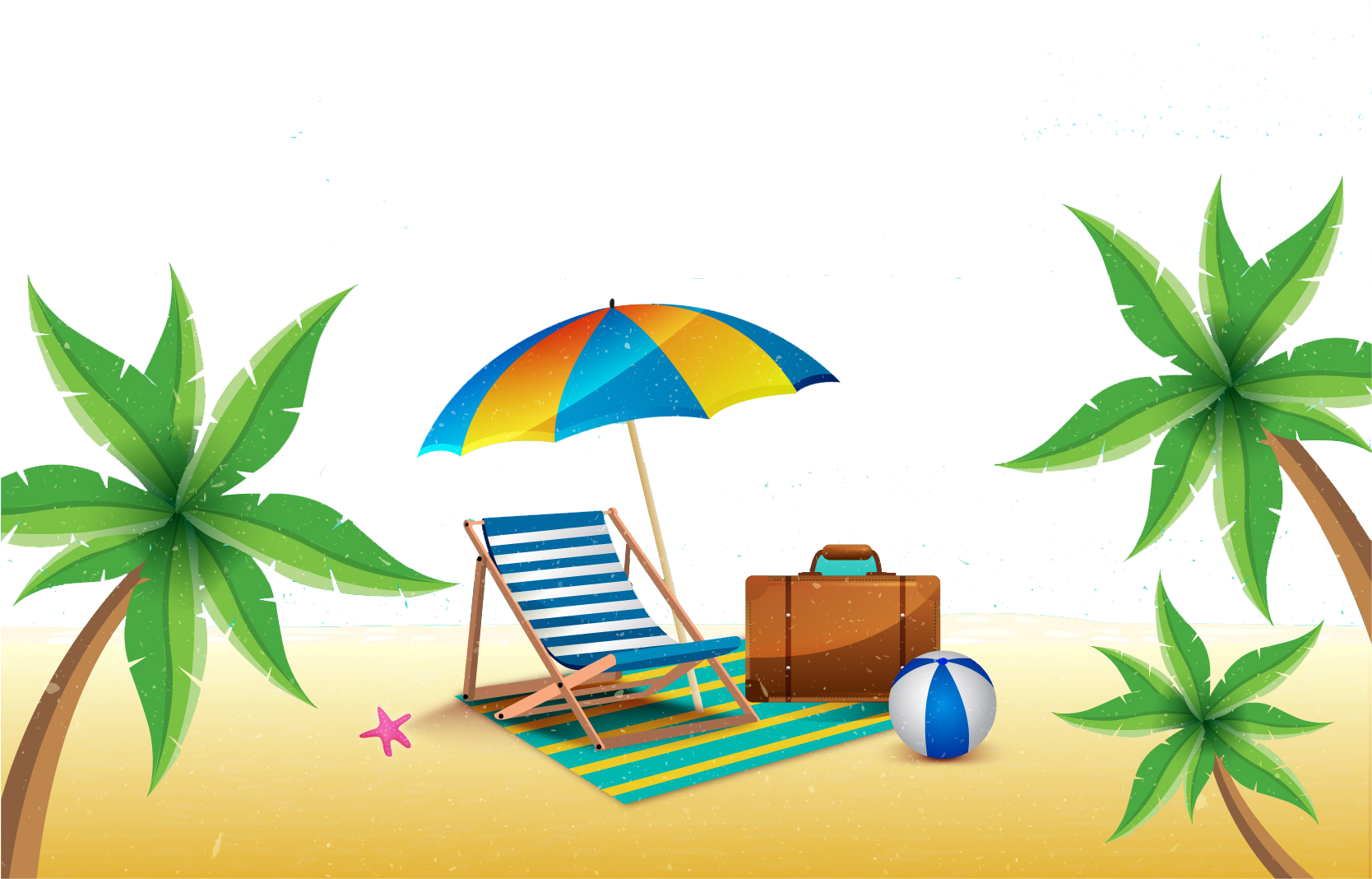 Beach Summer Png Image - Ferias Vetor Png (1667x1667)