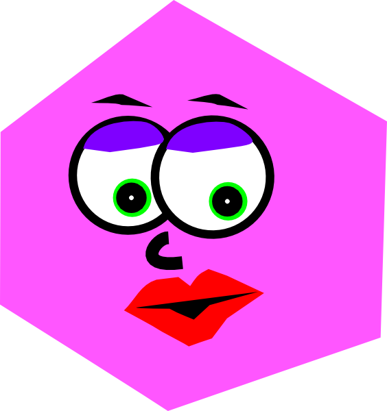 Mrs Hexagon Clip Art At - Clip Art Hexagon (564x600)