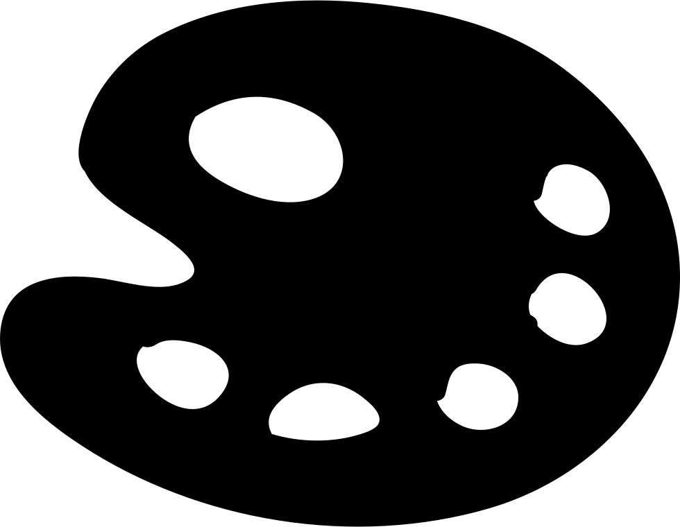 Paint Palette Filled Hand Drawn Tool Comments - Palette (980x760)