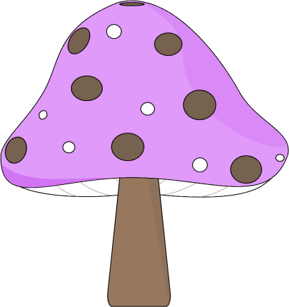 Purple And Brown Mushroom - Agaricus (410x435)