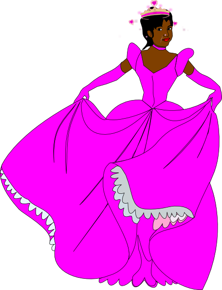 Princess Clip Art At Vector Clip Art - African American Princess Clip Art (456x594)