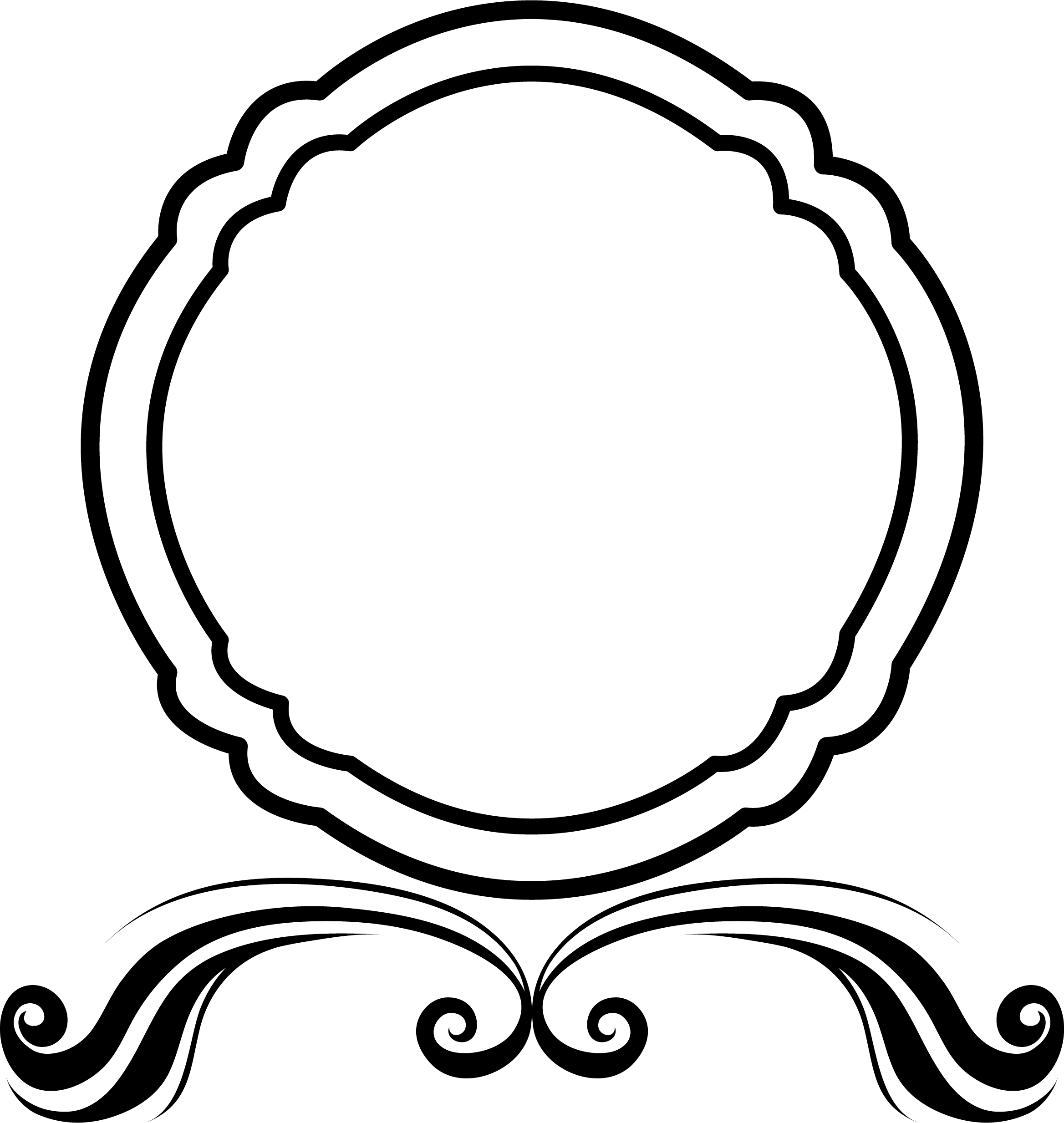 Scalable Vector Graphics Picture Frame - Frame Redonda (2337x2467)