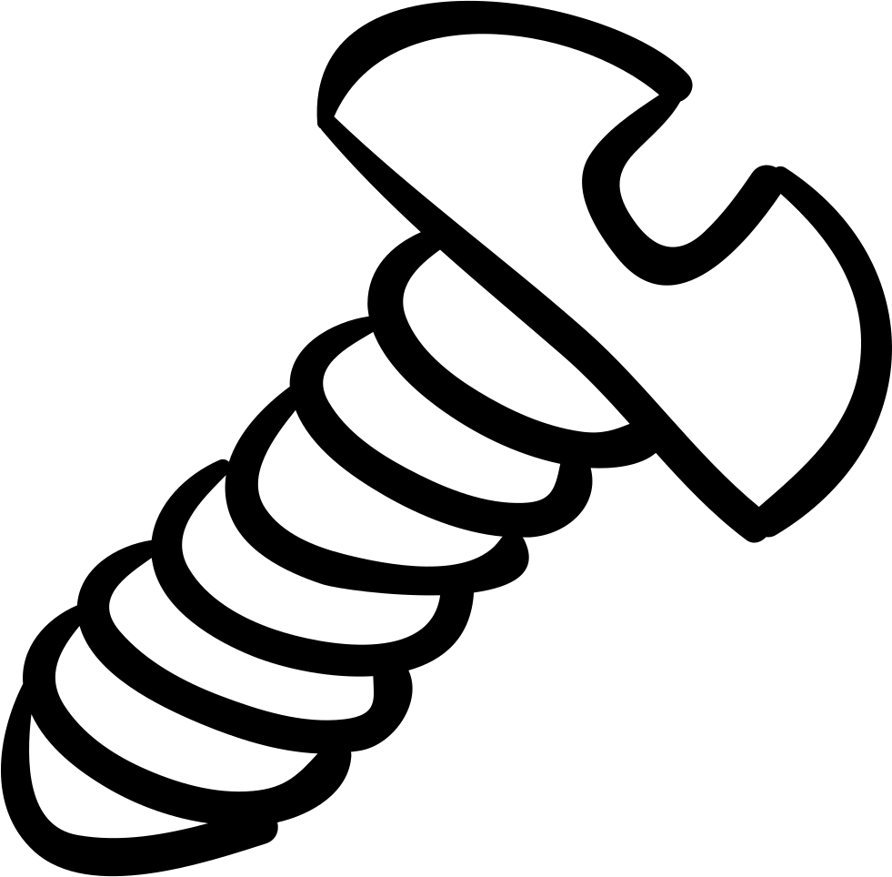 Screw Hand Drawn Tool Comments - Hand Drawn Screw (981x964)