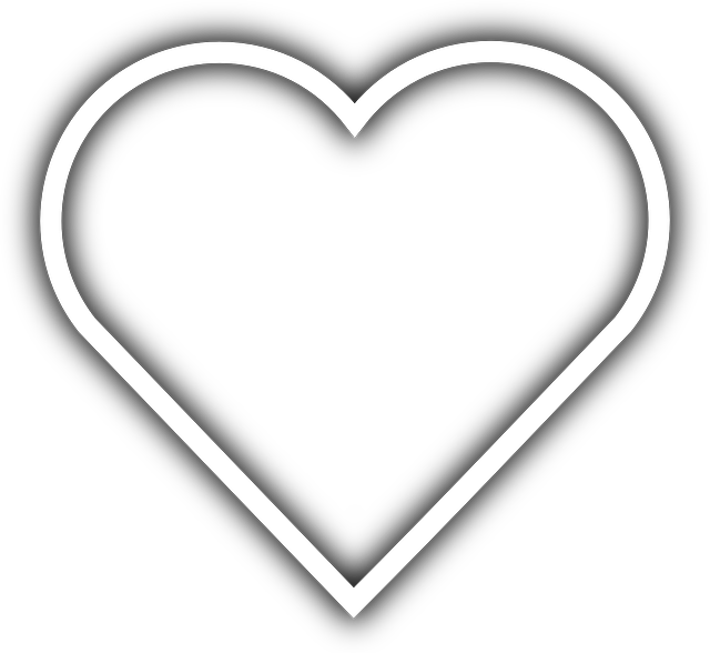 Heart, Love, Valentine, White - Heart Animated Black And White (640x588)