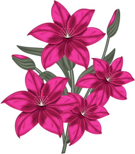 Flower Clipart - Flower Design For Charts (500x500)