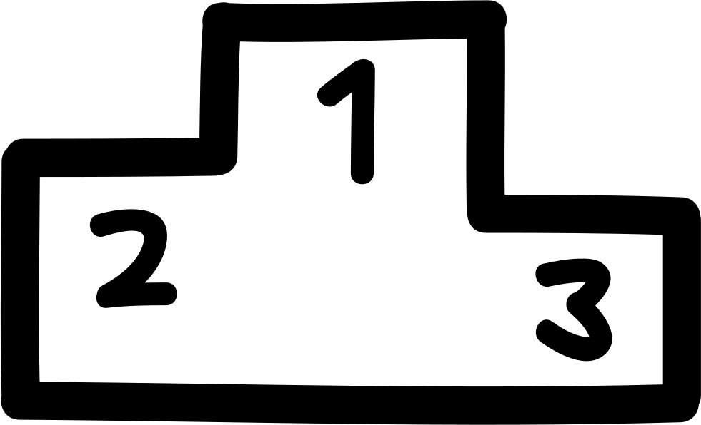 Podium Hand Drawn Outline Comments - Podio Para Colorear (981x596)