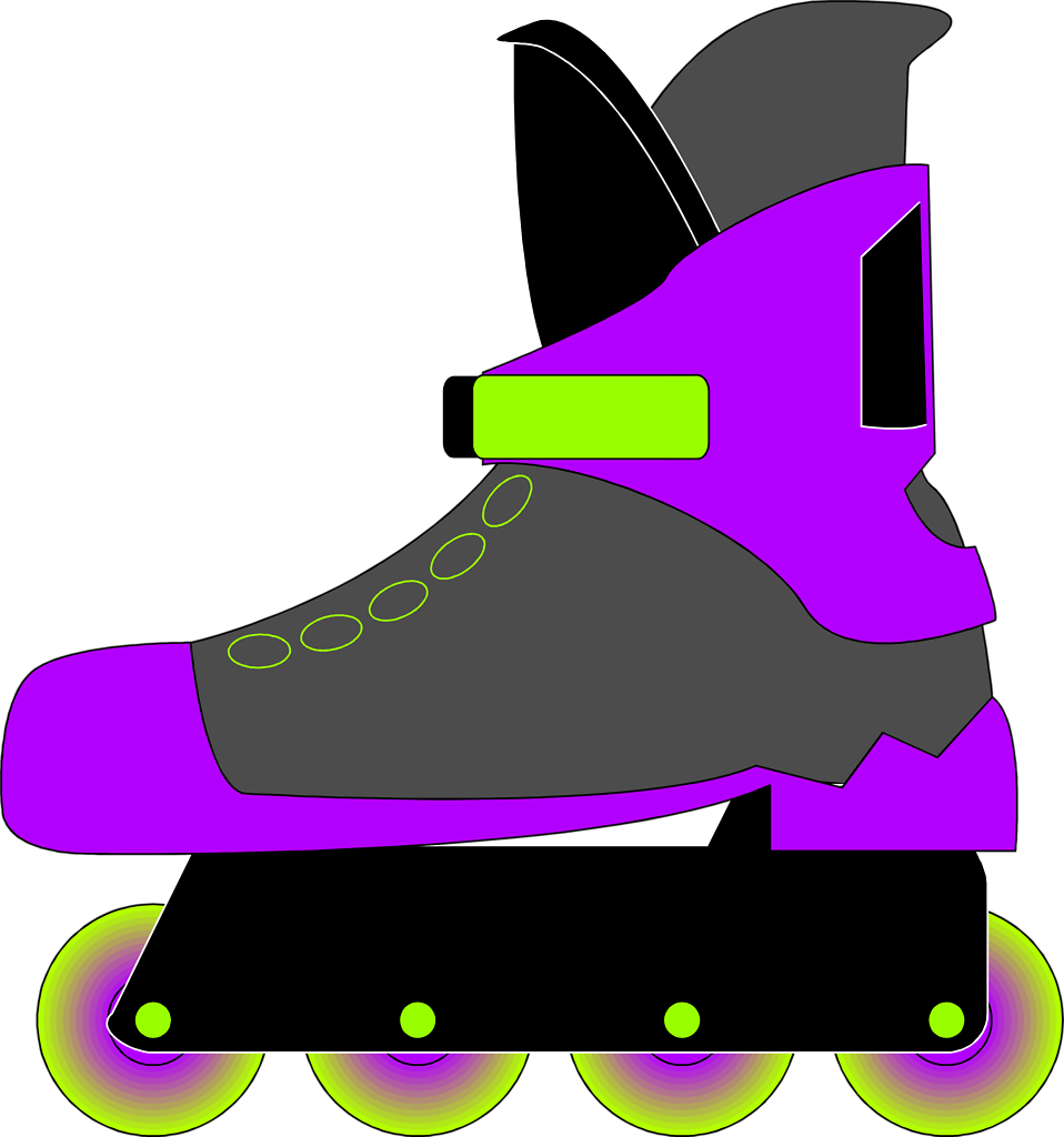 Illustration Of A Rollerblade Skate - Roller Blades No Background (958x1024)
