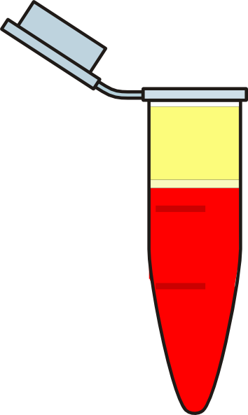 Eppendorf With Blood, Wbc And Plasma Clip Art At Clker - Eppendorf Filter (354x593)