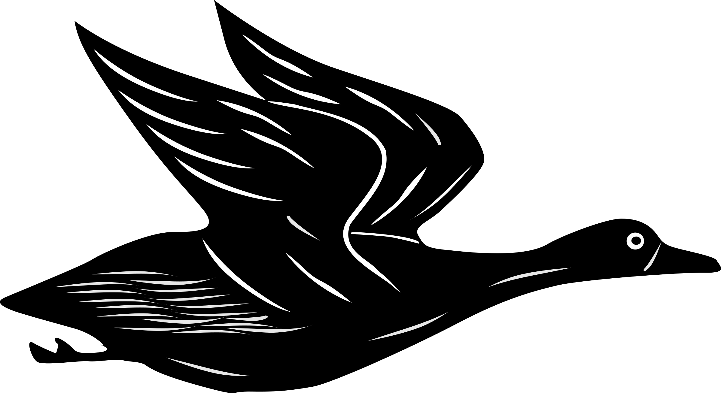 Flying Duck Clip Art - Cartoon Flying Duck Gif (2400x1309)