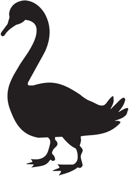 Goose Silhouette Png Clip Art Image - Goose Silhouette (480x655)
