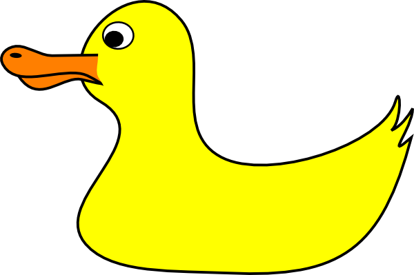 Yellow Duck Clip Art At Clker - Duck (600x399)