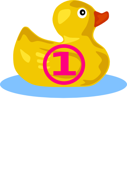 Rubber Duck Clip Art Free - Rubber Duck Clip Art (438x599)
