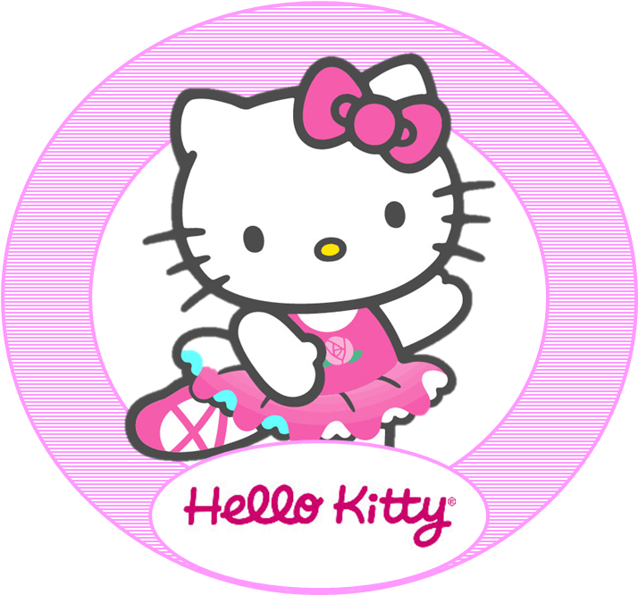 Hello Kitty Face Printable - Hello Kitty Cupcake Toppers Printable (780x665)
