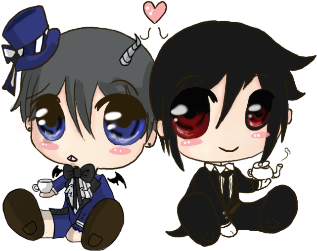 Chibi Demons By Costume-cat - Chibi Cute Girl With Cat (691x598)