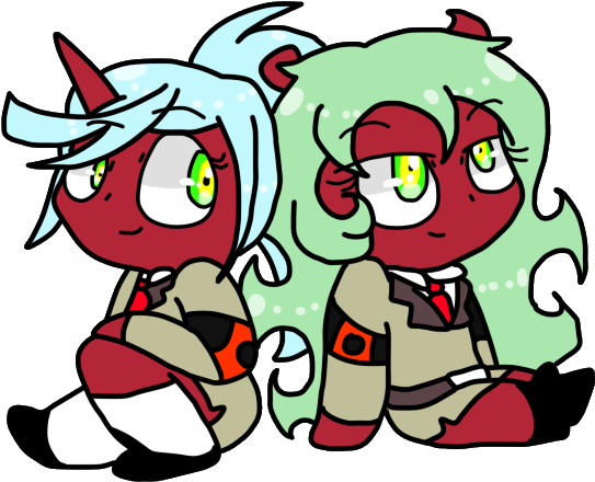 Chibi Demon Sister By Miraclegirl234 - Demon Sisters Chibis (632x611)