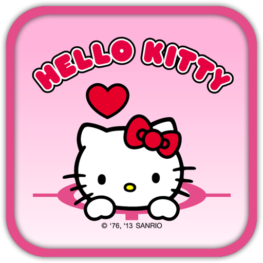 Hello Kitty Photo & Place - Hello Kitty Logo Name (512x512)